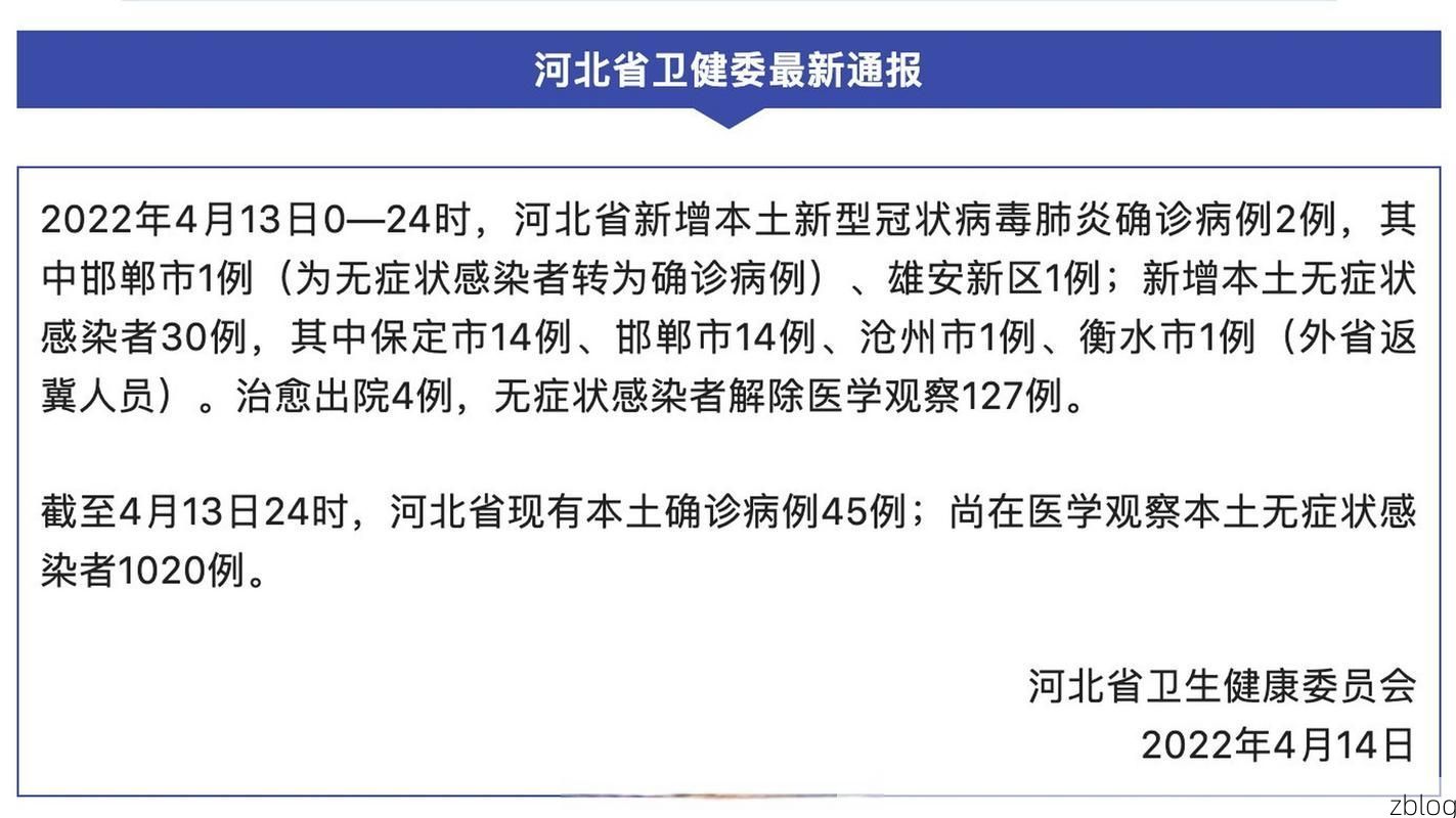 邯郸市新增1例无症状感染者  邯郸市疫情防控最新通报